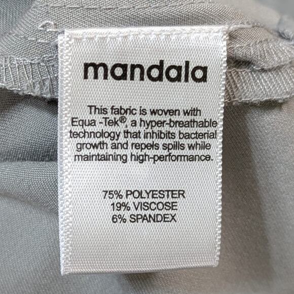 Mandala Scrub Tops Lot 3 Equa-Tek One Pocket Purple Lavender Gray Womens 2XL - Picture 13 of 16